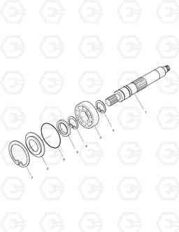 4110 MAIN PUMP-SHAFT SOLAR 55-V, Doosan