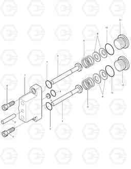 4160 MAIN PUMP-CONTROL PISTON SOLAR 55-V, Doosan