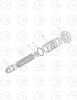 4200 MAIN PUMP-RELIEF VALVE SOLAR 55-V, Doosan