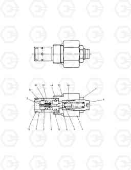 4370 RELIEF VALVE(1) SOLAR 55-V, Doosan