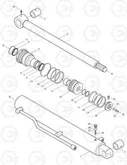 4445 ARM CYLINDER-OPTION SOLAR 55-V, Doosan