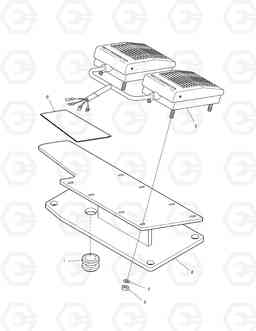 6190 FOOT SWITCH-2 WAY PEDAL SOLAR 55-V, Doosan