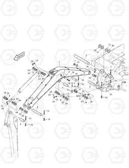 6210 BOOM 3.0m-BOOM SWING SOLAR 55-V, Doosan