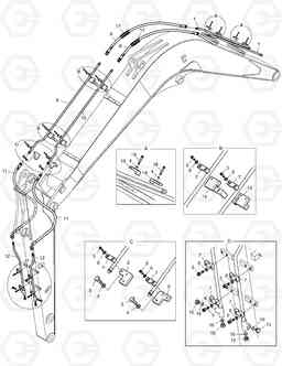 6310 FRONT PIPING-TILTING SOLAR 55-V, Doosan