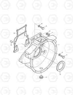 003 FLYWHEEL HOUSING SOLAR 220N-V, Doosan