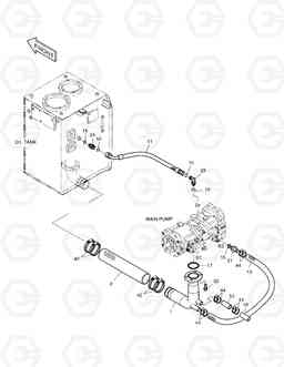 1220 OIL COOLER PIPING(2) SOLAR 220N-V, Doosan