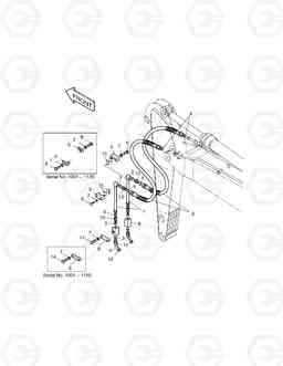 6300 ARM PIPING-ARM 2.0m(ONE & TWO WAY) SOLAR 220N-V, Doosan