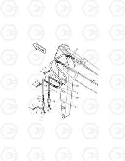 6530 ARM PIPING-ARM 2.9m 1 & 2 WAY(ARTI.BOOM) SOLAR 220N-V, Doosan