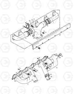 024 INTAKE.EXHAUST MANIFOLD DOZER, Doosan