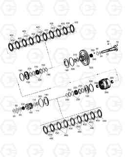 3160 CLUTCH ASS'Y(K3+K4)(3) DOZER, Doosan