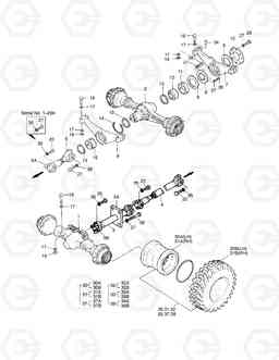 1152 AXLE & DRIVE SHAFT ASS'Y-GRAZIANO MEGA 300-III      '0, Doosan