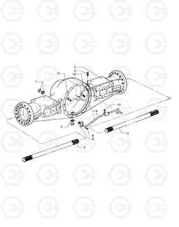 3250 FRONT AXLE ASS'Y MEGA 300-III      '0, Doosan