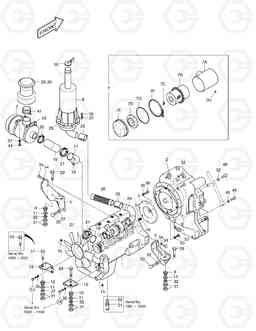 1110 ENGINE MOUNTING MEGA 250-III, Doosan