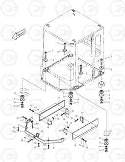 1320 CAB MOUNTING MEGA 250-III, Doosan