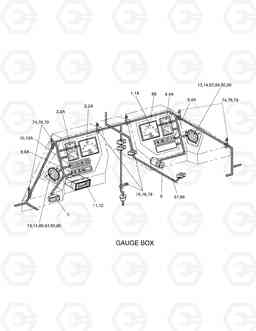 1430 ELECTRIC PARTS(1)-GAUGE PANEL MEGA 250-III, Doosan