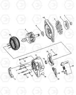 1485 ALTERNATOR MEGA 250-III, Doosan