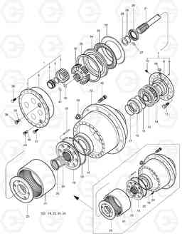 3365 REAR PLANETARY GEAR-LOCAL MEGA 250-III, Doosan