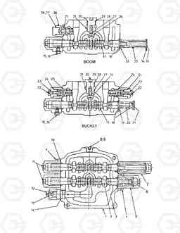 3501 CONTROL VALVE-2 SPOOL(TOSHIBA) MEGA 250-III, Doosan