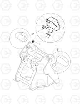 1400 FRONT LAMP SUPPORT MEGA 400-III PLUS  ', Doosan