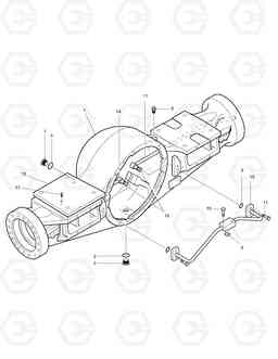 3205 FRONT AXLE-LOCAL MEGA 400-III PLUS  ', Doosan