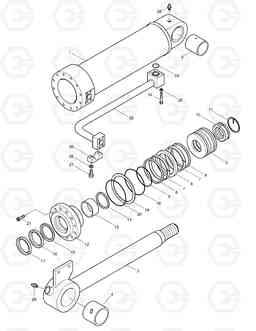 3420 BUCKET CYLINDER-L.H. MEGA 400-III PLUS  ', Doosan