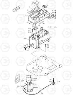 1320 CONTROL STAND-FOR ROPS CABIN MEGA 200-III, Doosan