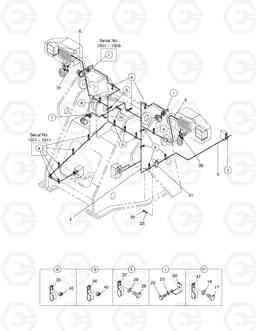 1630 ELECTRIC WIRING(4)-FRONT FRAME MEGA 200-III, Doosan