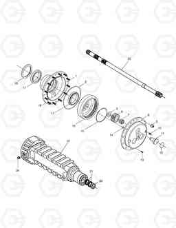 3310 FRONT AXLE PLANET GEAR MEGA 200-III, Doosan