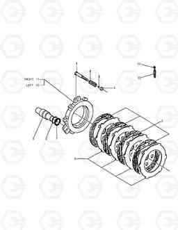 3360 REAR AXLE BRAKE MEGA 200-III, Doosan