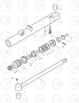 3460 STEERING CYLINDER MEGA 200-III, Doosan