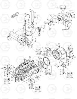 1111 ENGINE MOUNTING MEGA160, Doosan