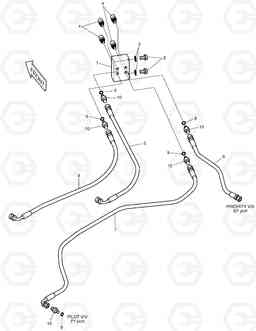 1220 REMOTE PRESSURE CHECK PIPING MEGA160, Doosan