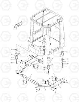 1570 CABIN MOUNTING MEGA160, Doosan