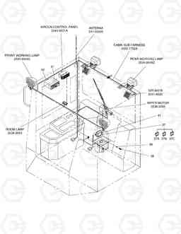 1710 ELECTRIC PARTS(3)-CABIN MEGA160, Doosan