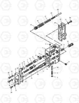 3130 CONTROL VALVE-T/M(1/2) MEGA160, Doosan