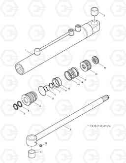 3400 STEERING CYLINDER MEGA160, Doosan