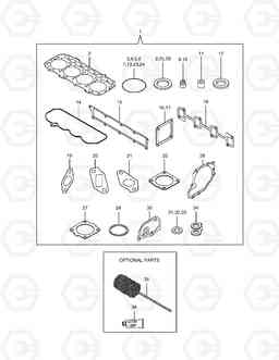 028 GASKET SET 450PLUS(Tier-3 E/G), Doosan