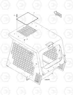 1170 ROOF COVER 450PLUS(Tier-3 E/G), Doosan