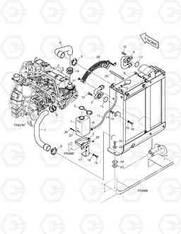 2130 RADIATOR MOUNTING 450PLUS(Tier-3 E/G), Doosan