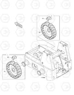 6120 WHEEL ASS'Y-8.25×15 450PLUS(Tier-3 E/G), Doosan