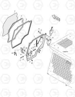 6270 FRONT DOOR 450PLUS(Tier-3 E/G), Doosan