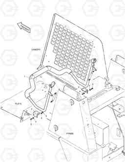 6460 SEAT BAR-JOYSTICK 450PLUS(Tier-3 E/G), Doosan