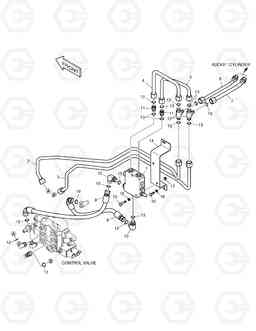 6580 SELF LEVEL PIPING-JOYSTICK 450PLUS(Tier-3 E/G), Doosan