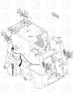 6590 ADDITIONAL LAMP-JOYSTICK 450PLUS(Tier-3 E/G), Doosan