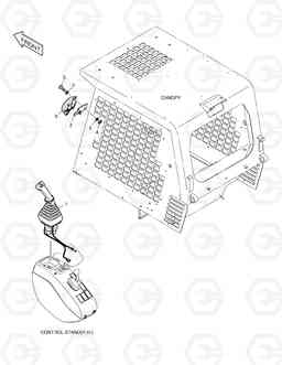 6600 HORN MOUNTING-JOYSTICK 450PLUS(Tier-3 E/G), Doosan