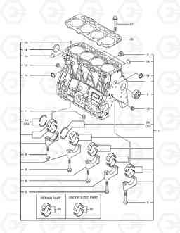 011 CYLINDER BLOCK 460PLUS(Tier-3 E/G), Doosan