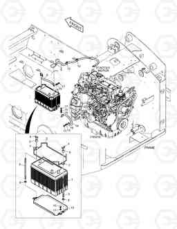 1360 ELECTRIC PARTS-BATTERY 460PLUS(Tier-3 E/G), Doosan