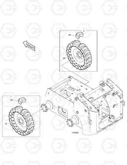 6120 WHEEL ASS'Y-8.25×15 460PLUS(Tier-3 E/G), Doosan