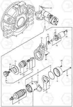 025 STARTER B55W-2, Doosan