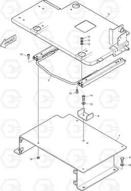 1520 SEAT BASE B55W-2, Doosan